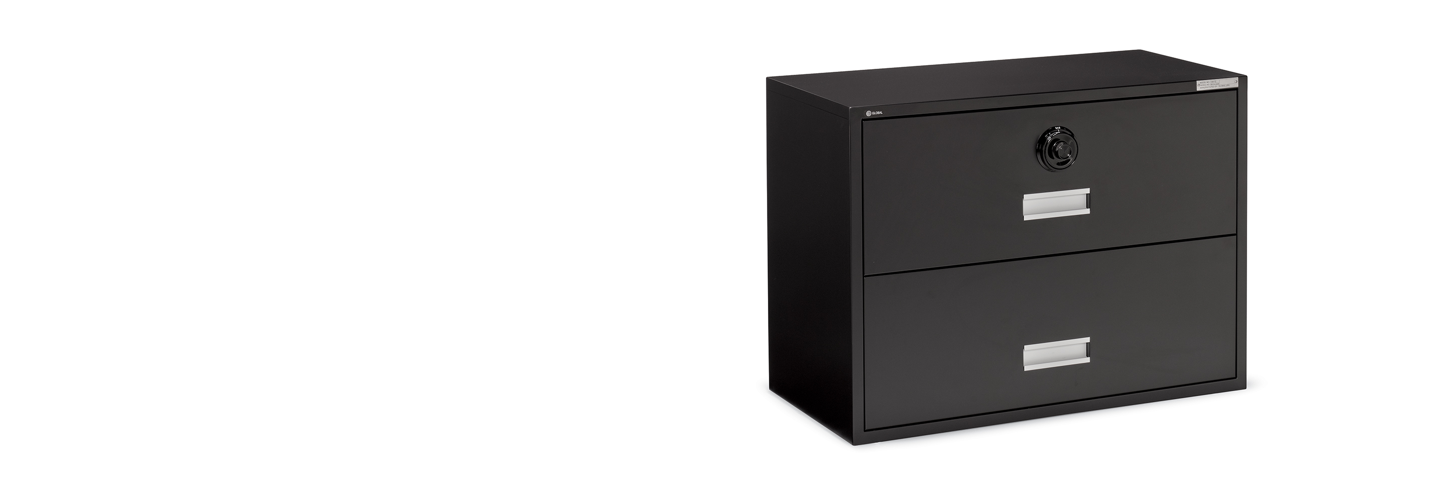 Global Furniture Group, Lateral and Vertical Security Cabinets built to ACOPS specifications and available in 5 textured